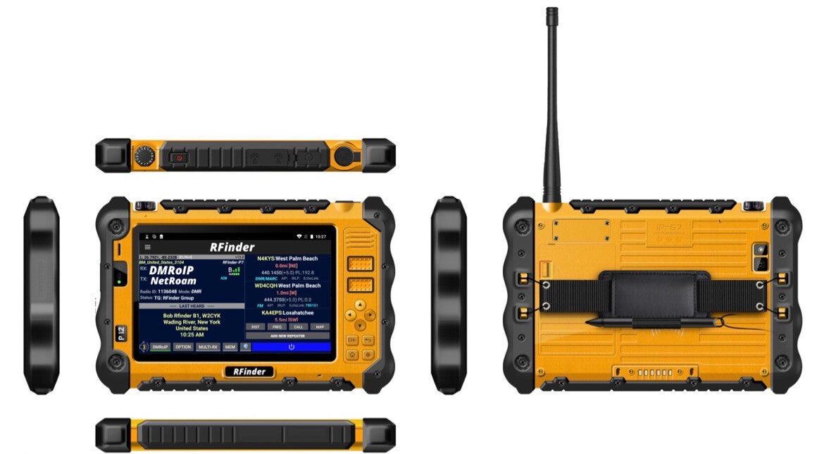 RFinder Android Radio 7 Inch Tablet - 136-174mhz, 400-490mhz DMR/FM - RFinder Android Radio